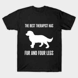 The best therapist has fur and four legs T-Shirt